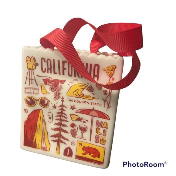 Starbucks California Ceramic Shopping Bag Gift Card Holiday- Been There Series - Picture 1 of 7